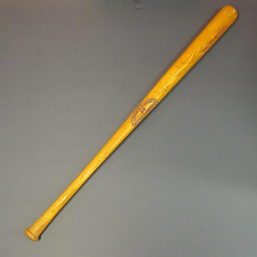 Vtg Louisville Slugger 22" Mini Wood Phillies Baseball Bat, Hillerich & Bradsby